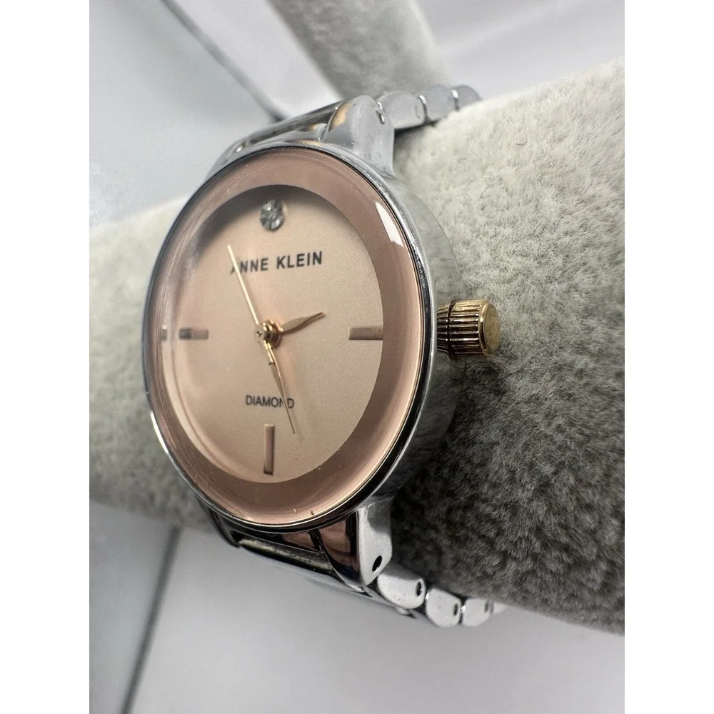 Anne Klein‎ Diamond AK/2491 Ladies Watch New Battery 28MM 7.5